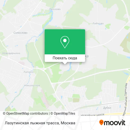 Карта Лазутинская лыжная трасса