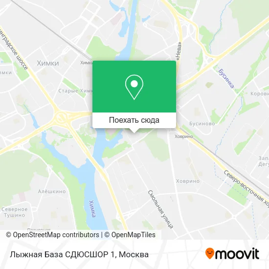 Карта Лыжная База СДЮСШОР 1