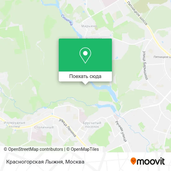 Карта Красногорская Лыжня