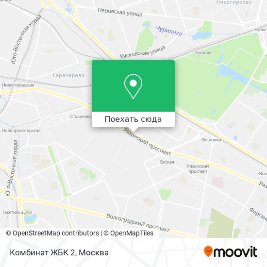 Карта Комбинат ЖБК 2