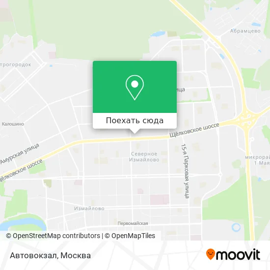 Карта Автовокзал