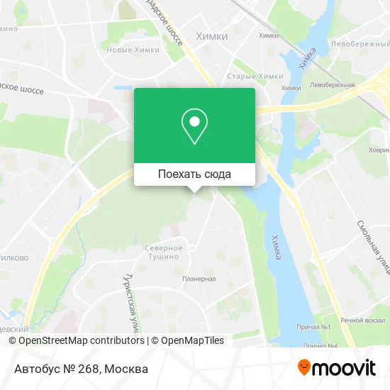 Карта Автобус № 268