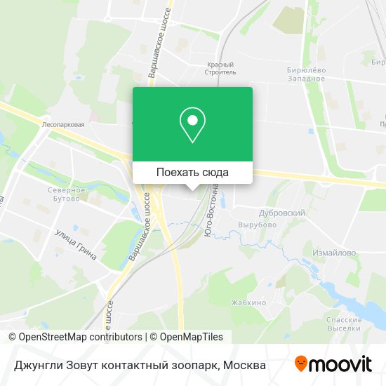 Карта Джунгли Зовут  контактный зоопарк