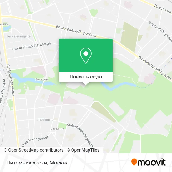 Карта Питомник хаски