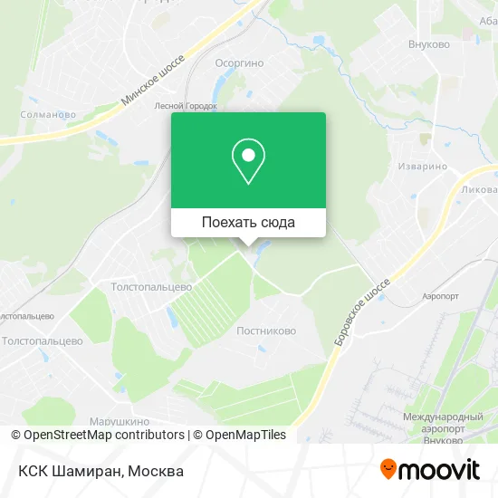 Карта КСК  Шамиран