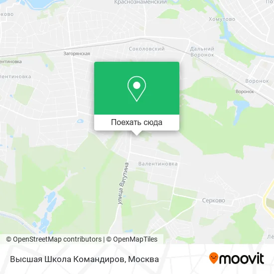Карта Высшая Школа Командиров