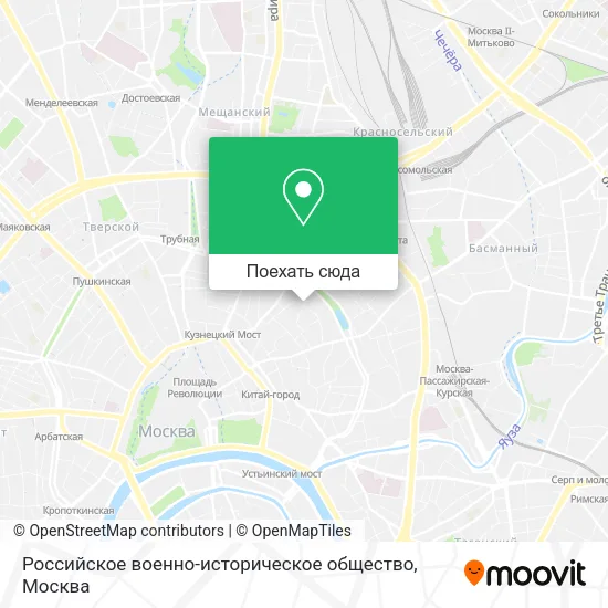Карта Российское военно-историческое общество