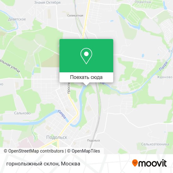Карта горнолыжный  склон