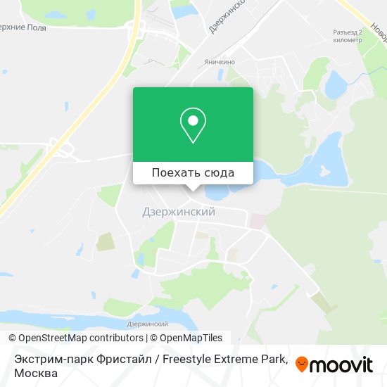 Карта Экстрим-парк Фристайл / Freestyle Extreme Park