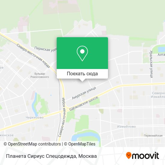 Карта Планета Сириус Спецодежда