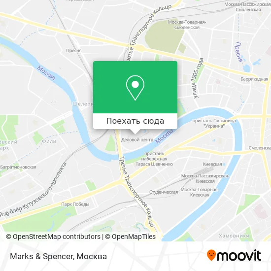 Карта Marks & Spencer