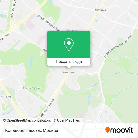 Карта Коньково Пассаж