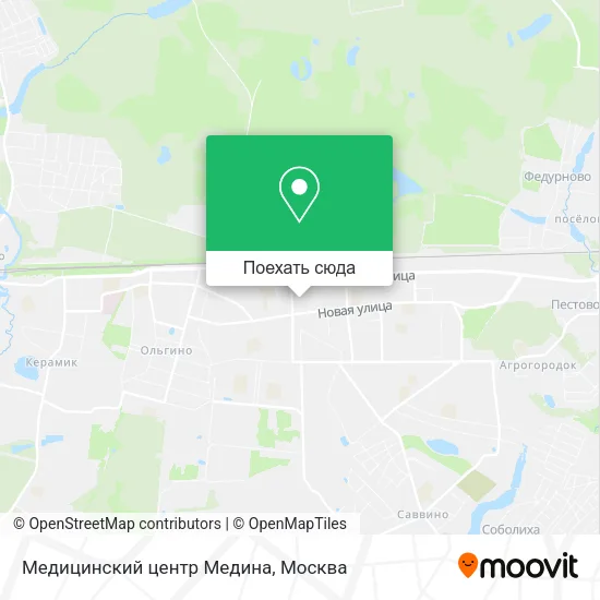 Карта Медицинский центр  Медина