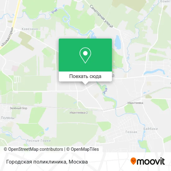 Карта Городская поликлиника