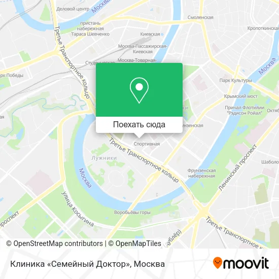 Карта Клиника «Семейный Доктор»