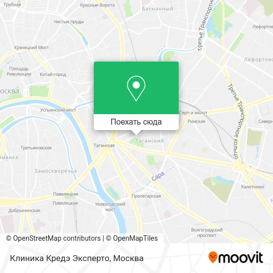 Карта Клиника Кредэ Эксперто