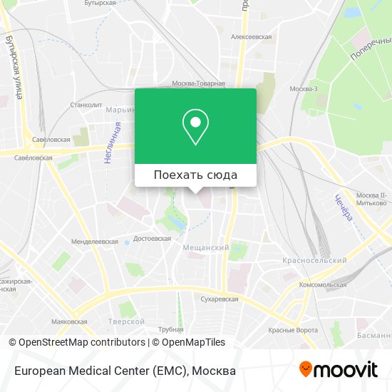 Карта European Medical Center (EMC)