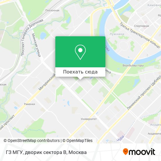 Карта ГЗ МГУ, дворик сектора В