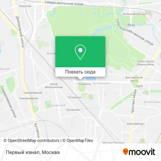 Карта Первый канал