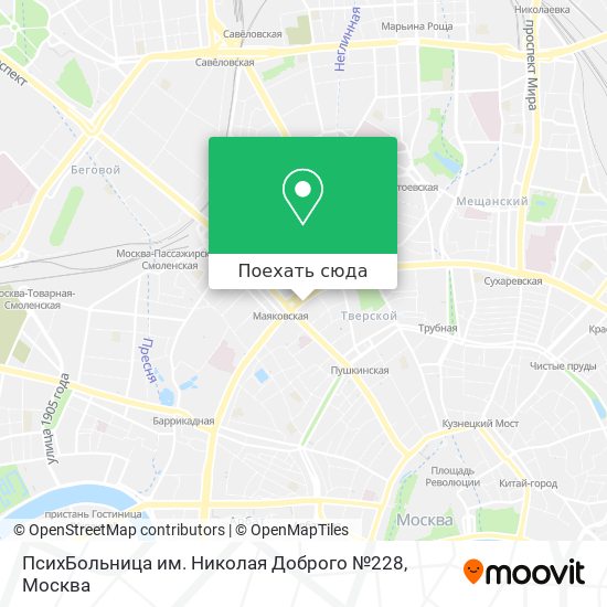 Карта ПсихБольница им. Николая Доброго №228