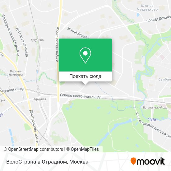 Карта ВелоСтрана в Отрадном