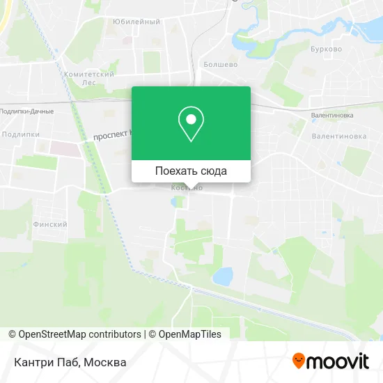 Карта Кантри Паб