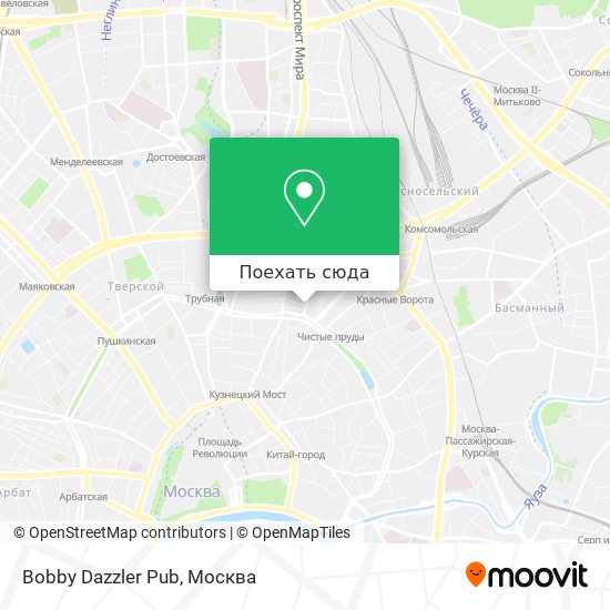 Карта Bobby Dazzler Pub