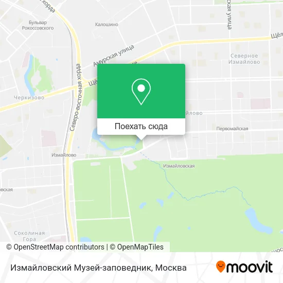 Карта Измайловский Музей-заповедник