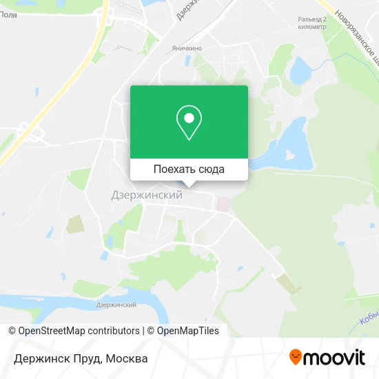 Карта Держинск Пруд
