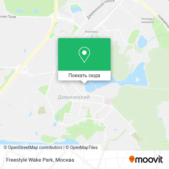 Карта Freestyle Wake Park