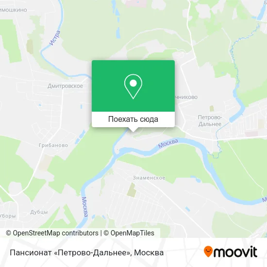 Карта Пансионат «Петрово-Дальнее»
