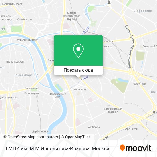 Карта ГМПИ им. М.М.Ипполитова-Иванова
