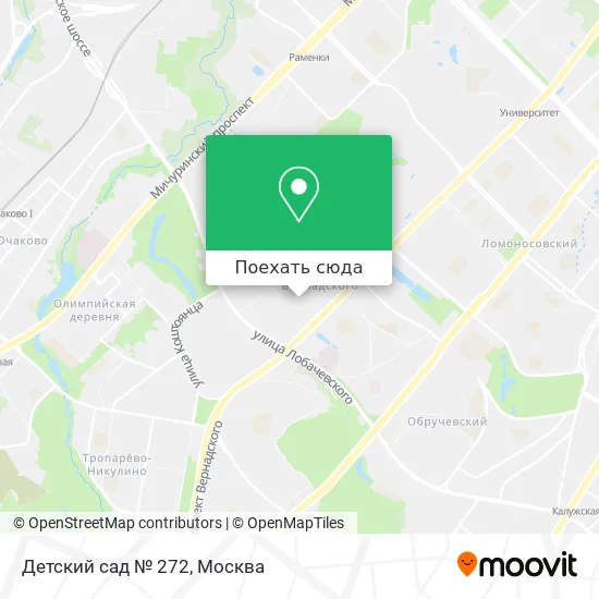 Карта Детский сад № 272