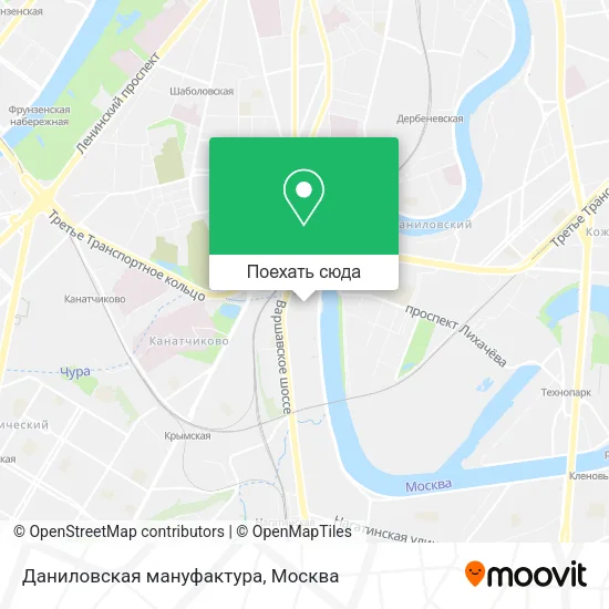 Карта Даниловская мануфактура