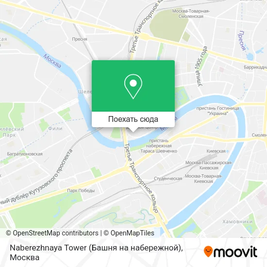 Карта Naberezhnaya Tower (Башня на набережной)