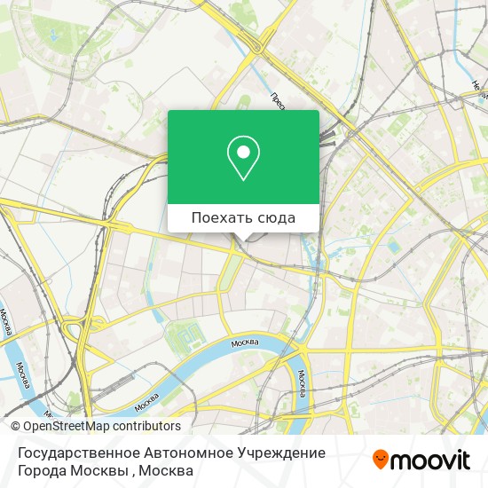 Карта Государственное Автономное Учреждение Города Москвы