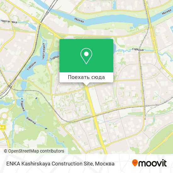 Карта ENKA Kashirskaya Construction Site
