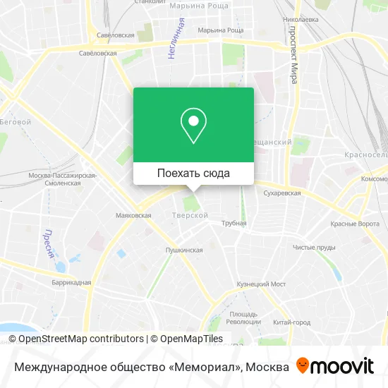 Карта Международное общество «Мемориал»