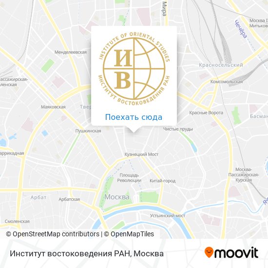 Карта Институт востоковедения РАН