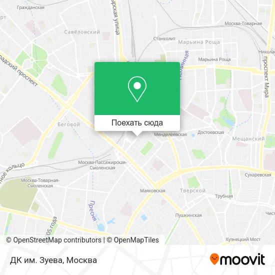 Карта ДК им. Зуева