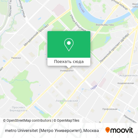 Карта metro Universitet (Метро Университет)