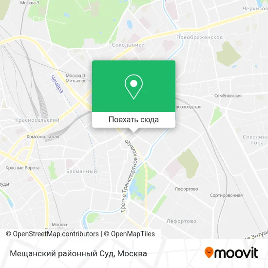 Карта Мещанский районный Суд