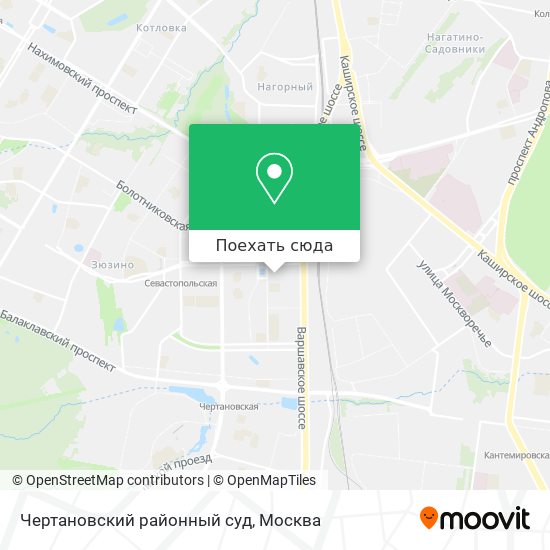 Карта Чертановский районный суд