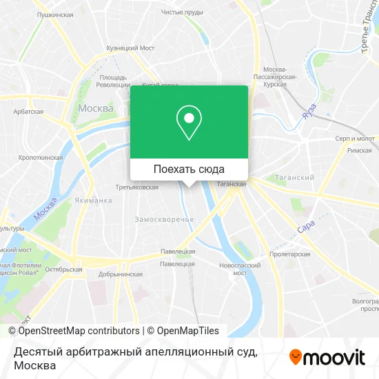 Карта Десятый арбитражный апелляционный суд