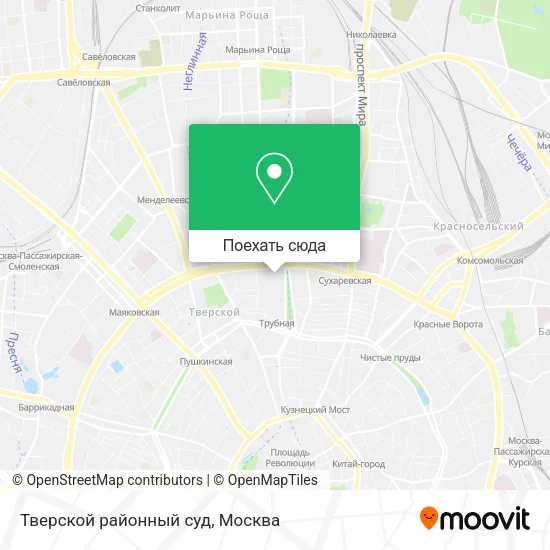 Карта Тверской районный суд