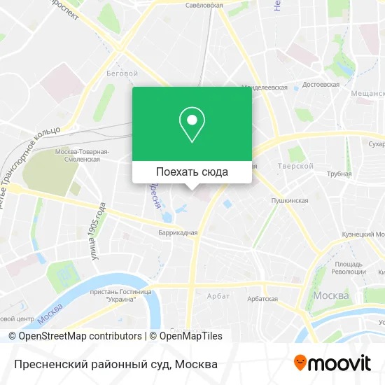 Карта Пресненский районный суд