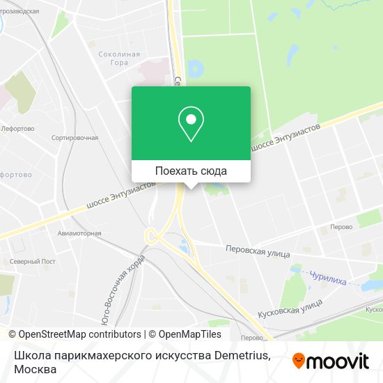 Карта Школа парикмахерского искусства Demetrius