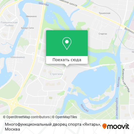 Карта Многофункциональный дворец спорта «Янтарь»