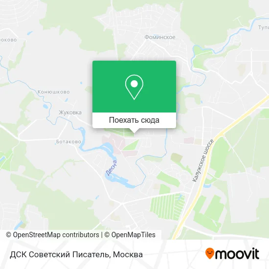 Карта ДСК Советский Писатель