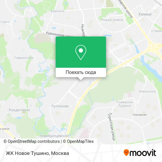 Карта ЖК Новое Тушино